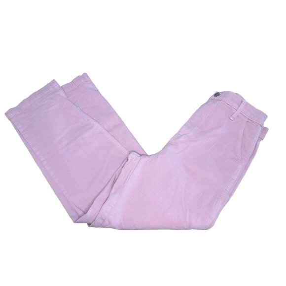 Madewell Wide Leg Jeans Womens 28 Pink High Rise Relaxed High Rise Denim Casual - Picture 14 of 16